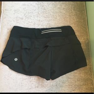 Black lululemon speed short